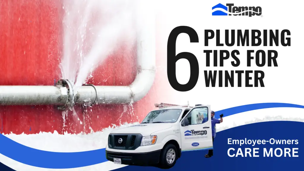 Pipe burst from cold winter weather